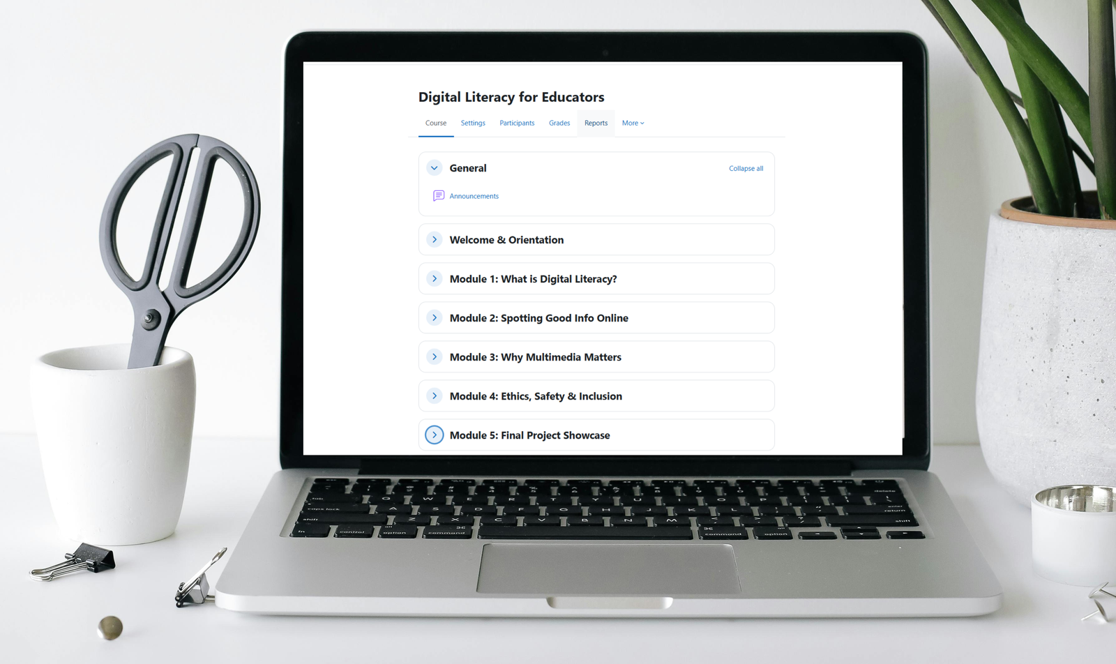A screenshot of a project